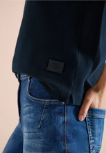 Load image into Gallery viewer, Cecil Blue Short Sleeve Hoody 325043/15512
