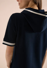 Load image into Gallery viewer, Cecil Blue Short Sleeve Hoody 325043/15512
