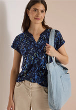 Load image into Gallery viewer, Cecil Split Neck Printed Top 325573
