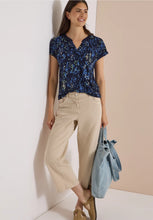 Load image into Gallery viewer, Cecil Split Neck Printed Top 325573
