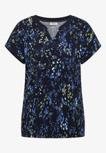 Load image into Gallery viewer, Cecil Split Neck Printed Top 325573
