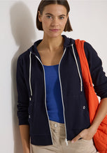 Load image into Gallery viewer, Cecil Long Sleeved Navy Hoodie 325643/16831
