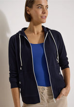 Load image into Gallery viewer, Cecil Long Sleeved Navy Hoodie 325643/16831
