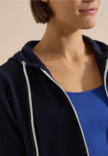 Load image into Gallery viewer, Cecil Long Sleeved Navy Hoodie 325643/16831

