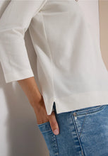 Load image into Gallery viewer, Cecil White 3/4 Sleeve Polo Shirt 325687
