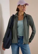 Load image into Gallery viewer, Cecil Ladies Olive Green  Stand Up Collar Jacket 325691
