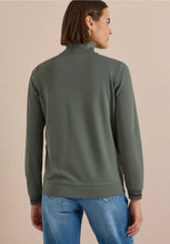 Load image into Gallery viewer, Cecil Ladies Olive Green  Stand Up Collar Jacket 325691
