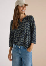 Load image into Gallery viewer, Cecil Split Neck Leopard Print Top 325693/27798
