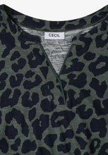Load image into Gallery viewer, Cecil Split Neck Leopard Print Top 325693/27798
