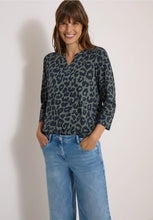 Load image into Gallery viewer, Cecil Split Neck Leopard Print Top 325693/27798
