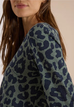 Load image into Gallery viewer, Cecil Split Neck Leopard Print Top 325693/27798
