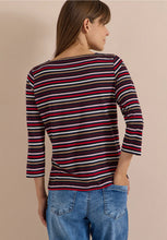 Load image into Gallery viewer, Cecil Navy Striped Top 325872
