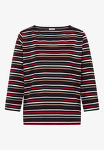 Load image into Gallery viewer, Cecil Navy Striped Top 325872
