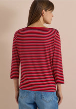 Load image into Gallery viewer, Cecil Red Striped Top 325873
