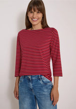 Load image into Gallery viewer, Cecil Red Striped Top 325873

