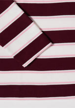 Load image into Gallery viewer, Cecil Red Wine Striped Polo 325892
