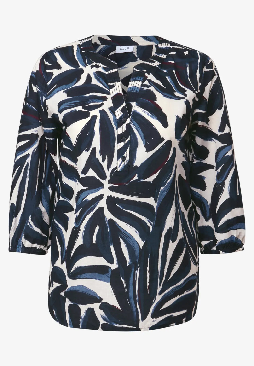 Cecil Patterned Tunic 345903 Colour- Urban Dark Blue