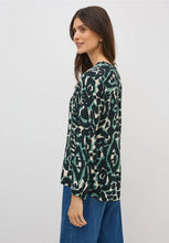 Load image into Gallery viewer, Cecil Patterned Blouse 345986 Colour- Ink Green
