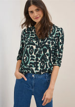 Load image into Gallery viewer, Cecil Patterned Blouse 345986 Colour- Ink Green
