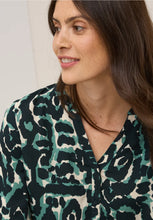 Load image into Gallery viewer, Cecil Patterned Blouse 345986 Colour- Ink Green
