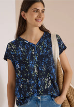 Load image into Gallery viewer, Cecil Navy Printed Top 346799
