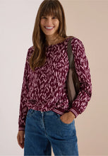 Load image into Gallery viewer, Cecil Wine and Pink Blouse 346927

