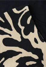 Load image into Gallery viewer, Street One Navy V-Neck Printed Top 324801
