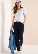 Load image into Gallery viewer, Cecil Navy Tracey Trousers 380806/15512

