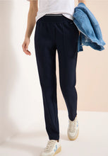 Load image into Gallery viewer, Cecil Navy Tracey Trousers 380806/15512
