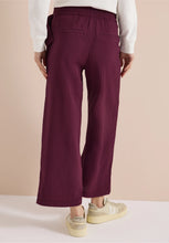 Load image into Gallery viewer, Cecil High Waist Burgundy Trousers 380812
