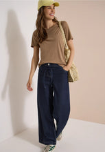 Load image into Gallery viewer, Cecil High Waist Wide Leg Jeans 381341
