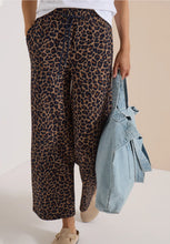 Load image into Gallery viewer, Cecil Mocha Leopard Print Trousers 381392/37766
