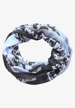 Load image into Gallery viewer, Cecil Patterned Loop Scarf 572876 Colour- Urban Dark Blue
