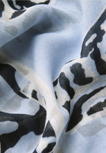 Load image into Gallery viewer, Cecil Patterned Loop Scarf 572876 Colour- Urban Dark Blue

