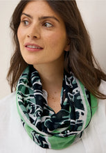 Load image into Gallery viewer, Cecil Patterned Looped Scarf 572876 Colour- Ink Green

