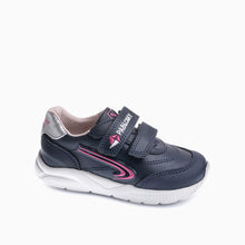 Load image into Gallery viewer, Pablosky Navy /pink Girls Runners 204027
