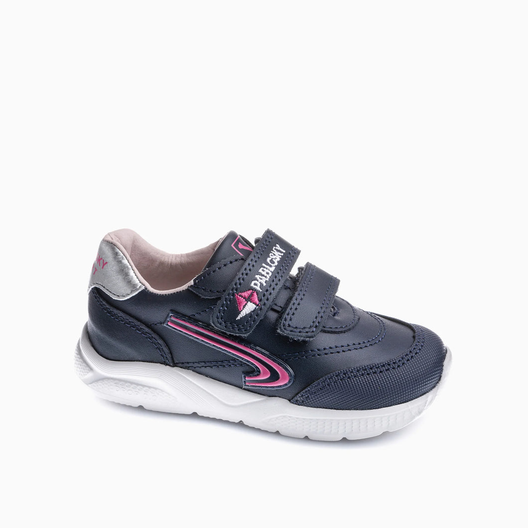Pablosky Navy /pink Girls Runners 204027