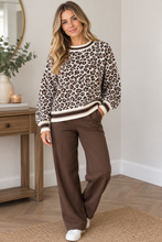 Load image into Gallery viewer, Chloe Leopard Print Knit V4061
