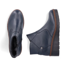 Load image into Gallery viewer, Rieker Navy Ankle Boot X9164-14
