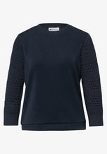 Load image into Gallery viewer, Street One Navy Top 324794
