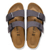 Birkenstock Arizona BS Velvet Grey/Black Buckles 1032023
