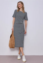 Load image into Gallery viewer, Street one striped dress 144801.
