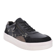 Load image into Gallery viewer, Remonte Black Multi Laced Trainer D0J04-03
