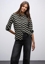 Load image into Gallery viewer, Street One Buttoned Round Neck Blouse 346168
