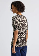 Load image into Gallery viewer, Street One Zebra Print Top 324030
