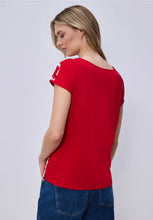 Load image into Gallery viewer, Street One V-Neck Printed Top 324801
