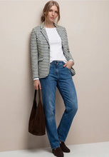 Load image into Gallery viewer, Street One Shadowed Navy Blazer 213023
