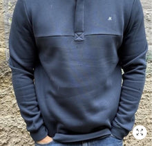 Load image into Gallery viewer, Mineral Ridley Quater Zip Dark Denim Sweatshirt ML301581
