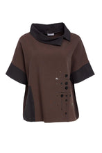 Load image into Gallery viewer, Naya Print Top With Contrast Collar NAW 25276
