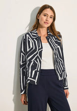 Load image into Gallery viewer, Cecil Navy Printed Short Jacket 212199
